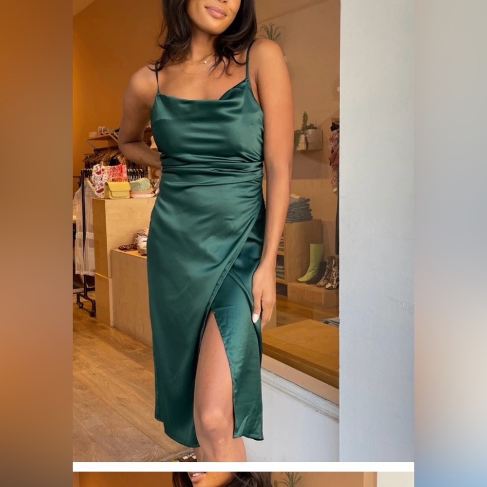 ISALIS ASTR THE LABEL satin dress